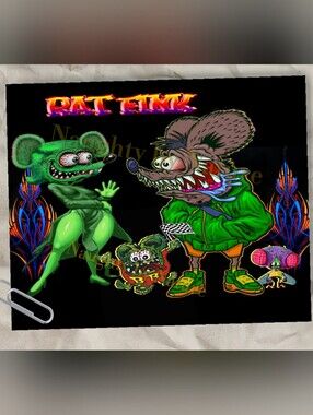Rat Fink Family Metal Poster